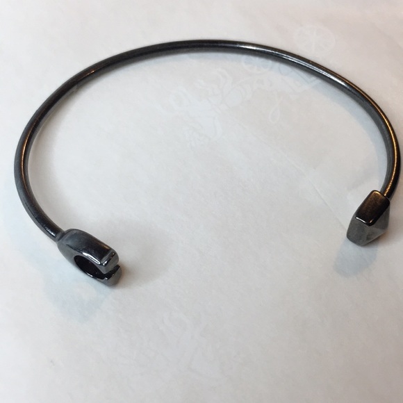 COACH • PLATINUM CUFF “Bracelet” Said In Stone - Picture 4 of 7